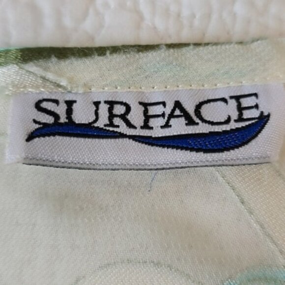 Surface Women's Oversized Sheer Blouse Size Medium Butterflies Beach Coverup - Picture 10 of 13